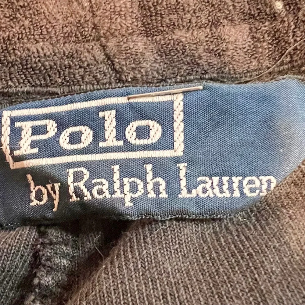 Polo Ralph Lauren XL Velour Track Pants‎ Mens Black Pony Logo Joggers Sweatpants